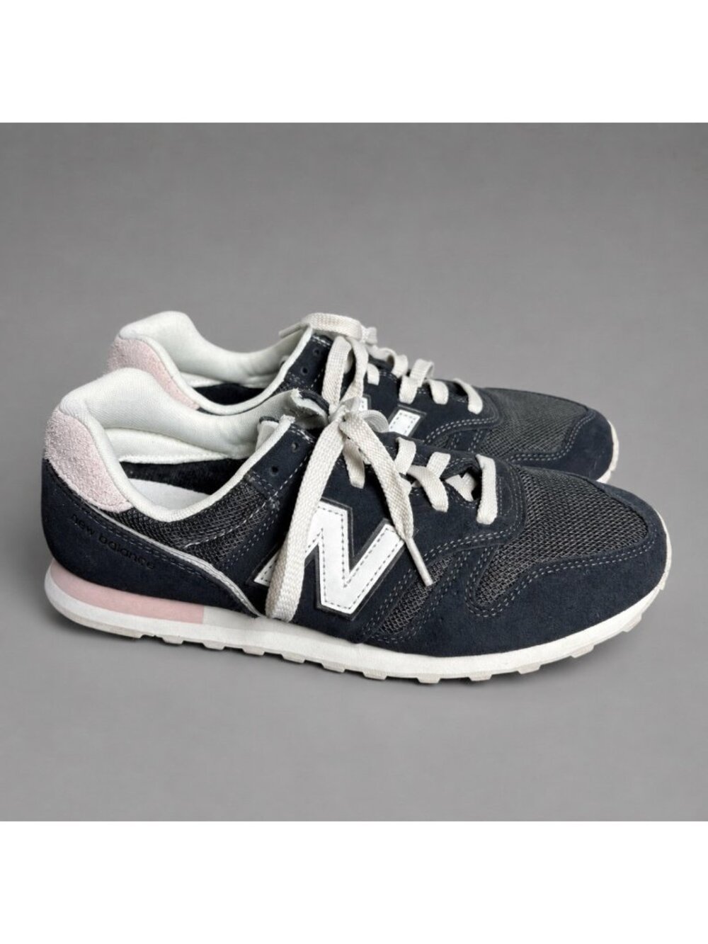 NEW BALANCE Womens Size 10.5 373 v2 Sneakers Black/Pink Sand Style WL373PR2